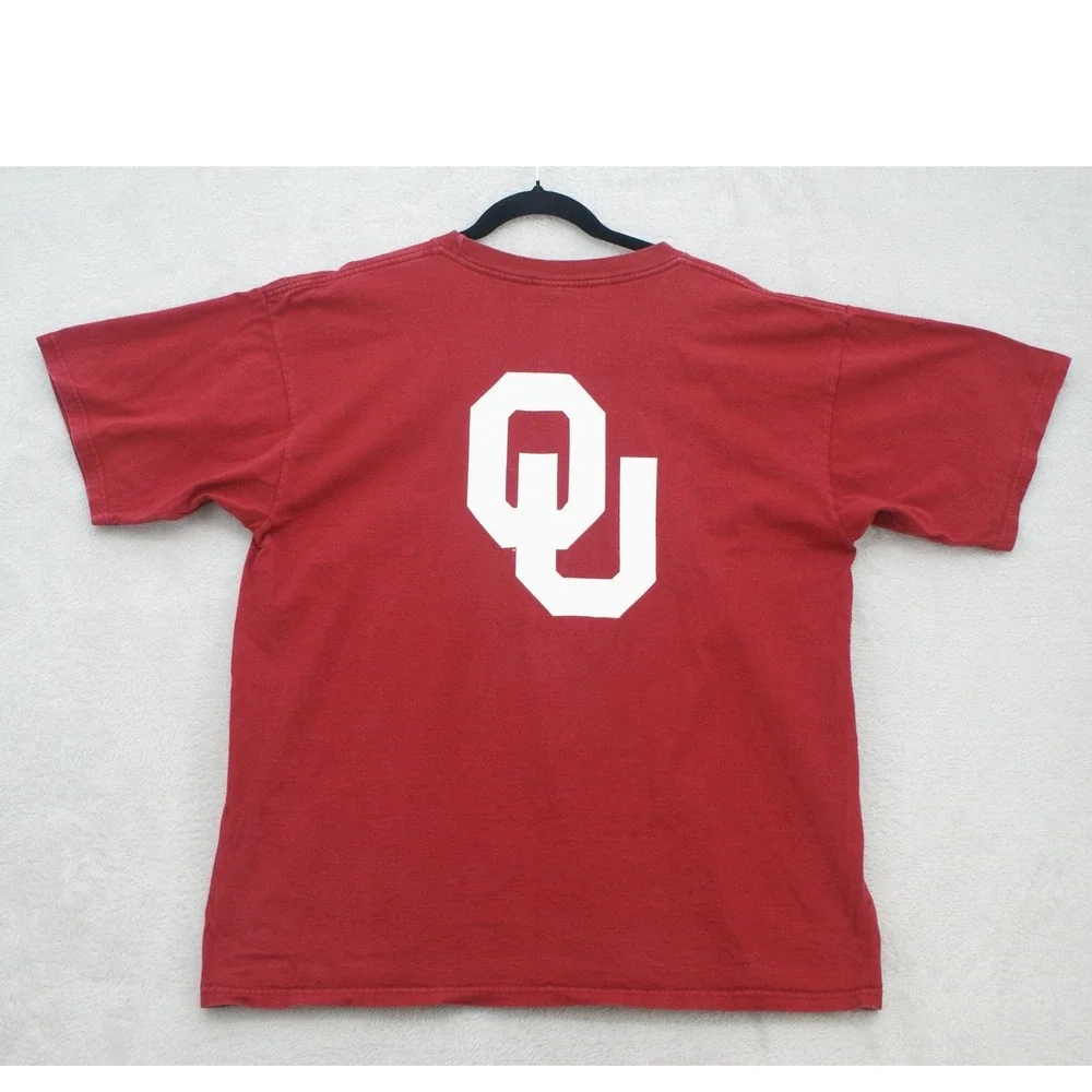 Vintage Y2K Nike Team Oklahoma Sooners T Shirt Mens L Boomer Sooner OU Crimson